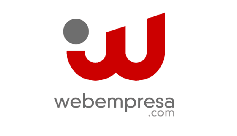 logo de "webempresa" una página de alojamiento web