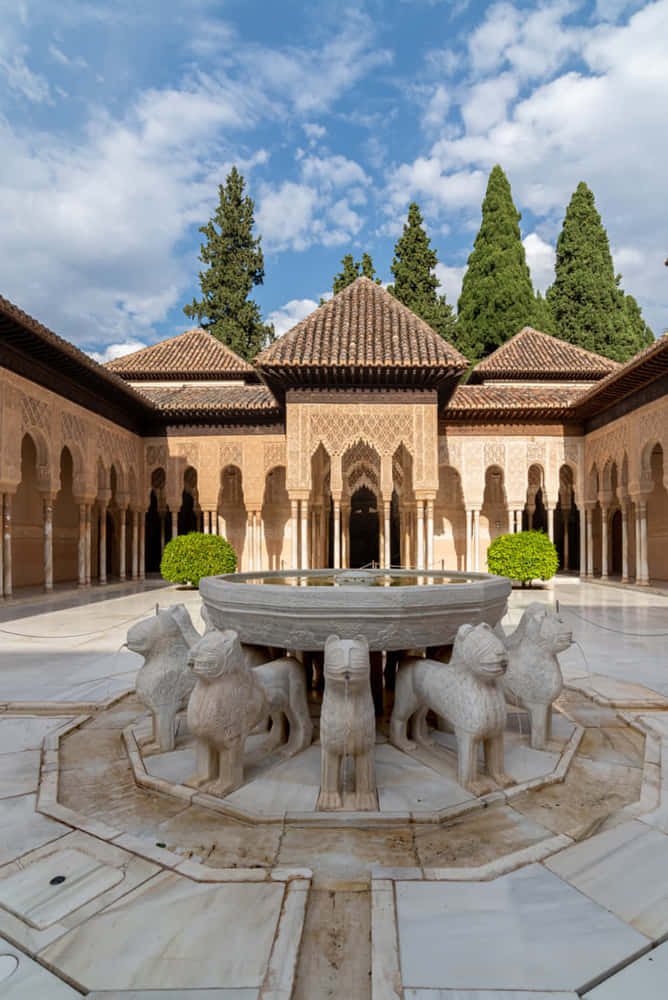 patio de los leones de la alhambra