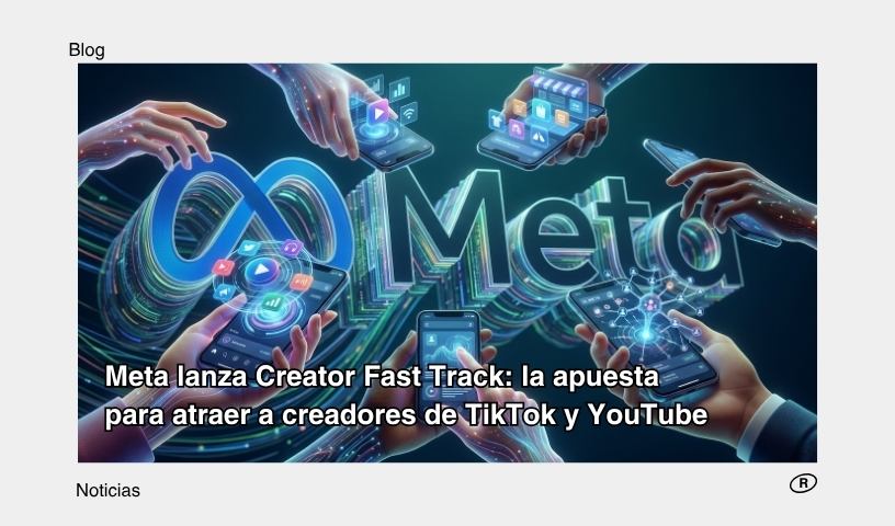 Meta lanza Creator Fast Track la apuesta para atraer a creadores de TikTok y YouTube