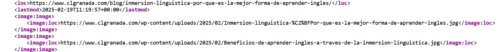 sitemaps de imágenes
